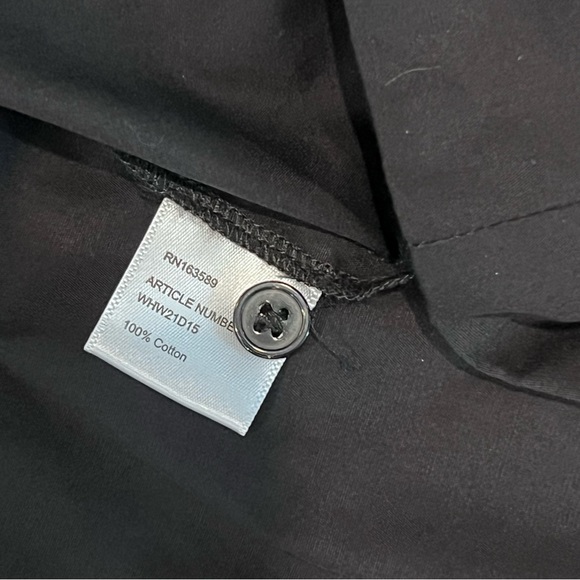 Who What Wear Women’s Tiffany Scoop-Neck Midi Long Sleeve Black Dress Medium - Picture 12 of 12